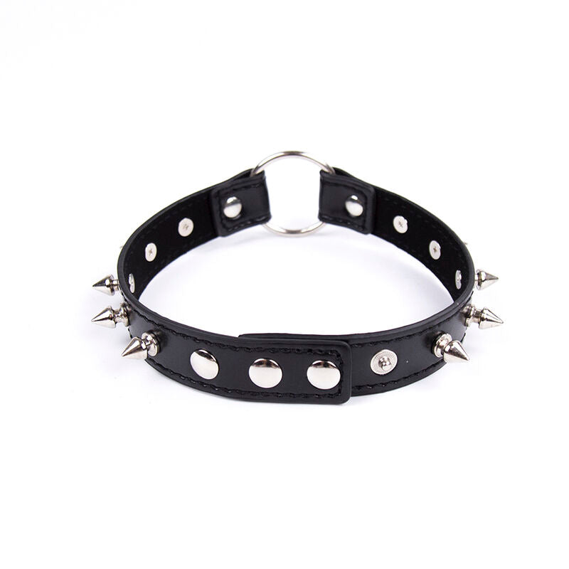 OHMAMA FETISH - COLLAR DE PINCHOS Y ANILLA