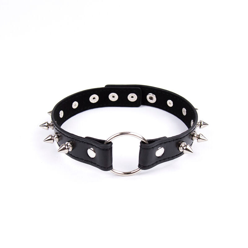 OHMAMA FETISH - COLLAR DE PINCHOS Y ANILLA