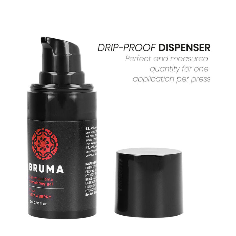 BRUMA - POTENTE GEL INTENSIFICADOR ORGASMOS SABOR FRESA 15 ML