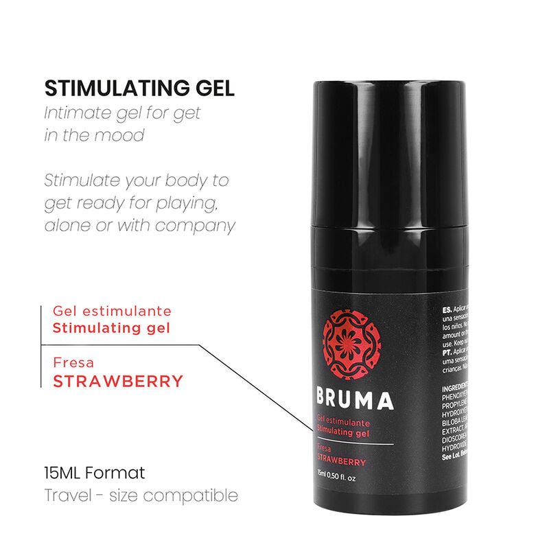 BRUMA - POTENTE GEL INTENSIFICADOR ORGASMOS SABOR FRESA 15 ML