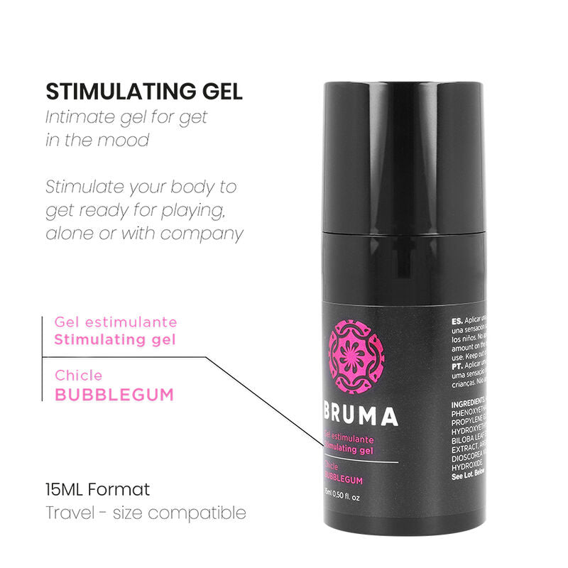 BRUMA - POTENTE GEL INTENSIFICADOR ORGASMOS SABOR CHICLE 15 ML