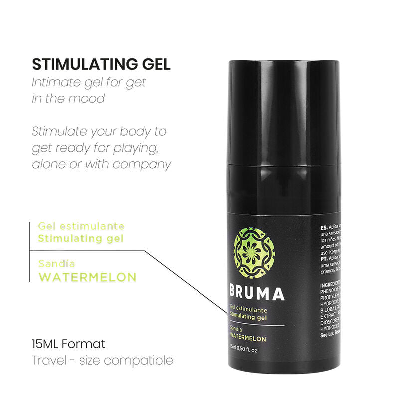 BRUMA - POTENTE GEL INTENSIFICADOR ORGASMOS SABOR SANDÍA 15 ML