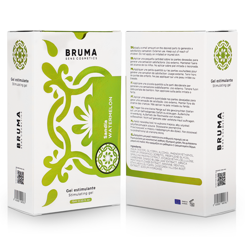 BRUMA - POTENTE GEL INTENSIFICADOR ORGASMOS SABOR SANDÍA 15 ML
