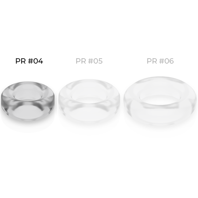 POWERING - SUPER FLEXIBLE Y RESISTENTE ANILLO PENE 3.8CM PR04 CLEAR
