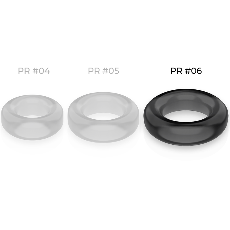 POWERING - SUPER FLEXIBLE Y RESISTENTE ANILLO PENE 5.5CM PR06 NEGRO