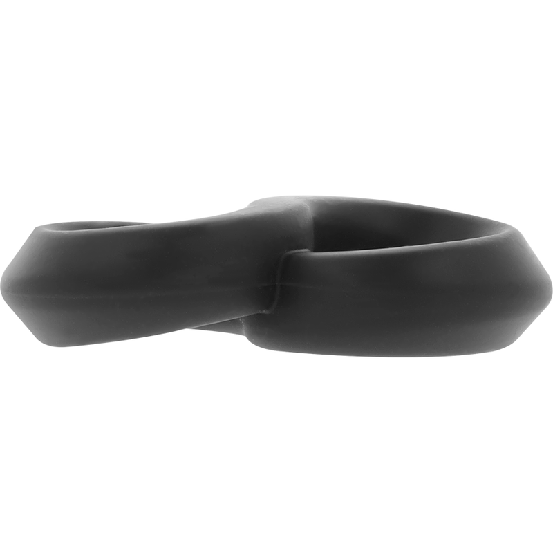 POWERING - SUPER FLEXIBLE Y RESISTENTE ANILLO PENE Y TESTICULOS PR12 NEGRO