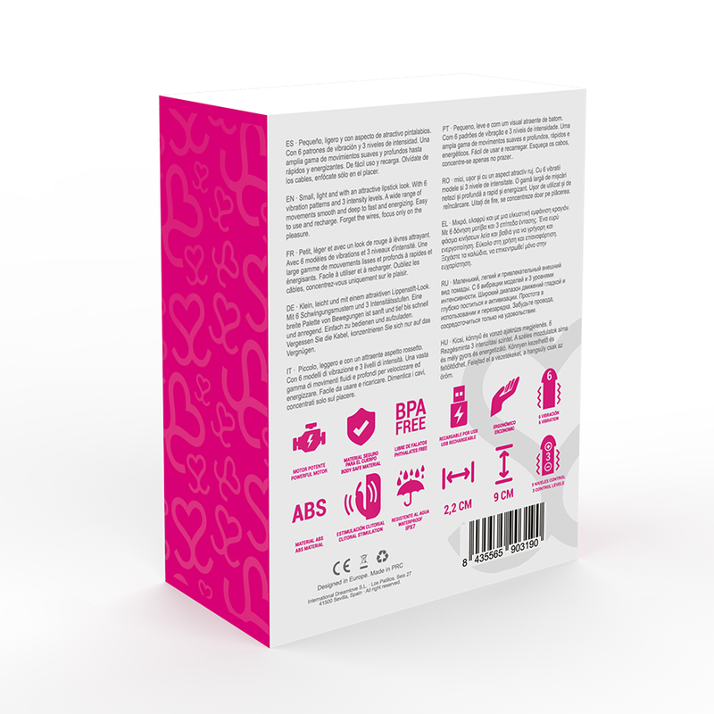 MORESSA - IVY MASAJEADOR SIMULADOR LABIAL DE VIAJE ROSA