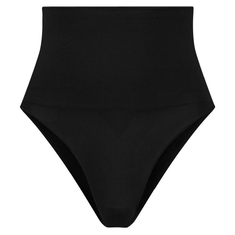 BYE-BRA - FAJA SIN COSTURAS ESTILO TANGA NEGRO TALLA L