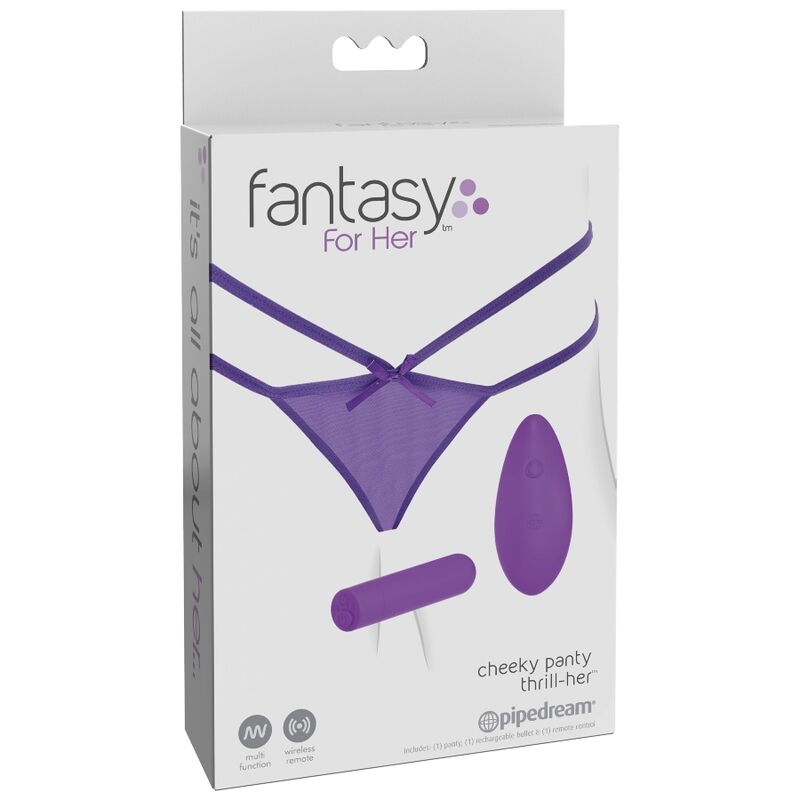 FANTASY FOR HER - TANGA CON VIBRACION CHEEKY PANTY