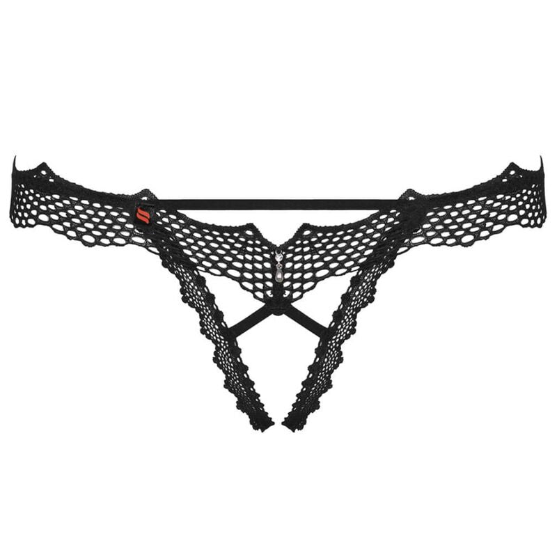 OBSESSIVE - BRAVELLE TANGA CROTCHLESS L/XL