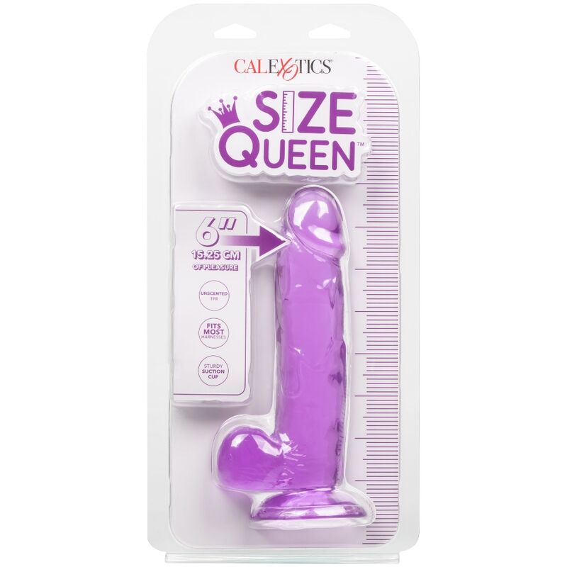 CALEXOTICS - SIZE QUEEN DILDO LILA 15.3 CM