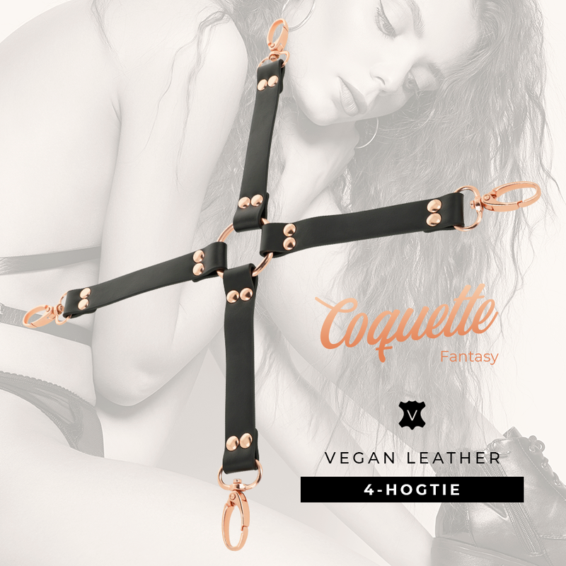 COQUETTE CHIC DESIRE - FANTASY HOG TIE CUERO VEGANO