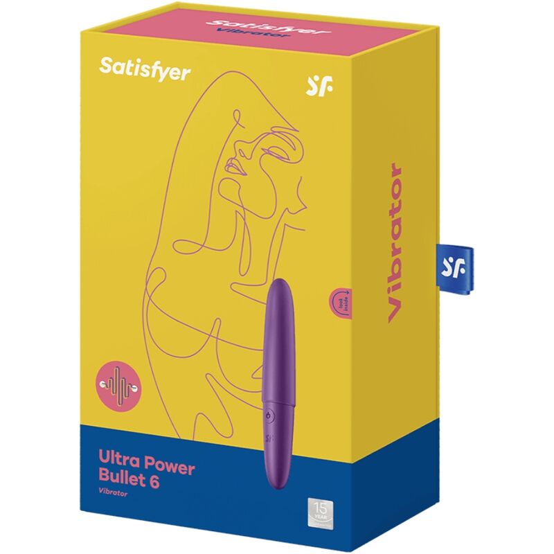 SATISFYER - ULTRA POWER BULLET 6 BALA VIBRADORA MORADA