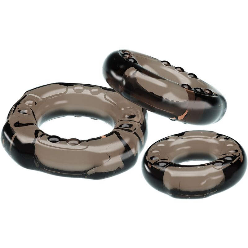 BAILE - COCK RINGS YVONNE SET 3 ANILLOS PENE