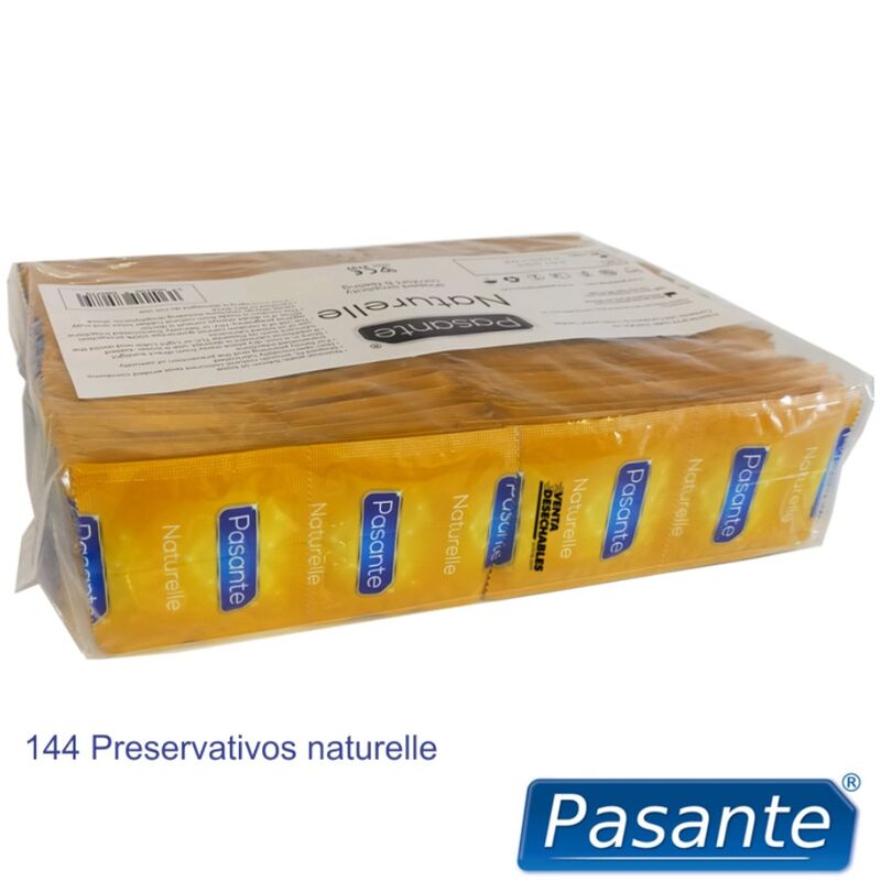 PASANTE - PRESERVATIVOS NATURELLE BOLSA 144 UNIDADES