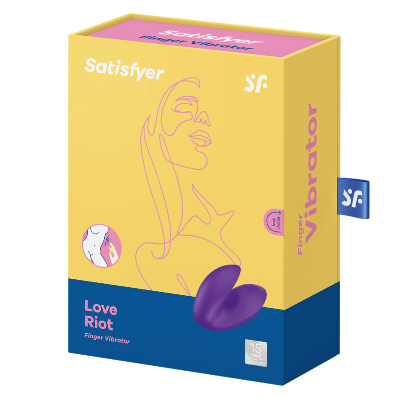 SATISFYER - LOVE RIOT VIBRADOR DEDAL MORADO