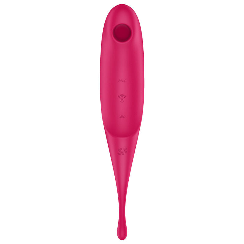 SATISFYER - TWIRLING PRO ESTIMULADOR Y VIBRADOR ROJO