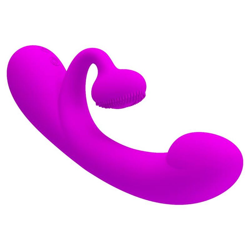 PRETTY LOVE - SINCERE VIBRADOR Y SUCCIONADOR DE CLITORIS SILICONA MORADO