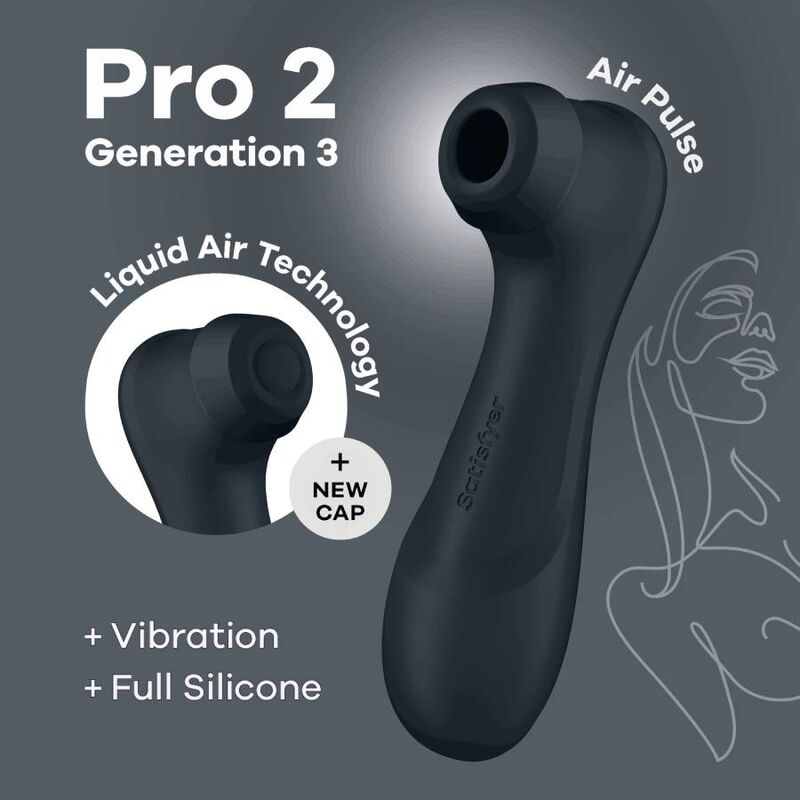 SATISFYER - PRO 2 GENERACIÓN 3 LIQUID AIR TECHNOLOGY GRANATE