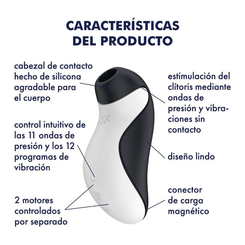 SATISFYER - ORCA AIR PULSE STIMULATOR + VIBRATION