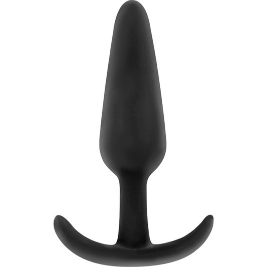 BLACK&SILVER - HANSEL PLUG ANAL SILICONA CON ASA PEQUEÑO