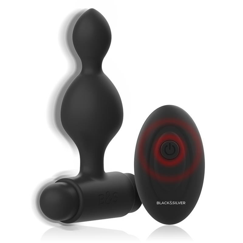 BLACK&SILVER - TUCKER PEQUEÑO PLUG ANAL SILICONA CONTROL REMOTO