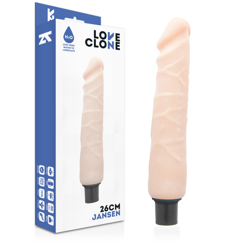 LOVECLONE - JANSEN SELF LUBRICATION VIBRADOR 26 CM -O- 4.2 CM