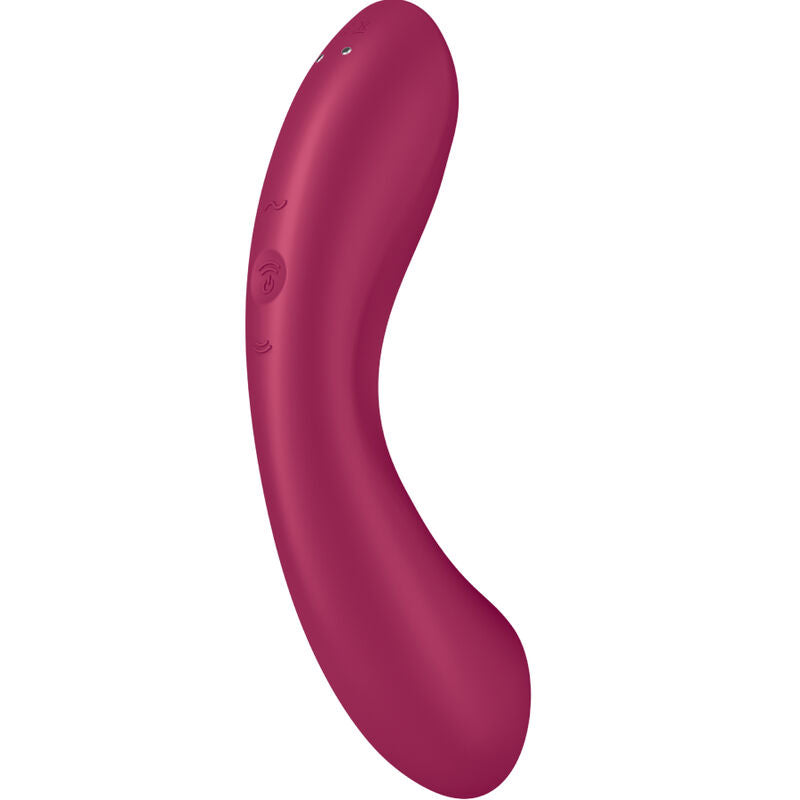 SATISFYER - CURVE TRINITY 1 AIR PULSE VIBRATION ROJO