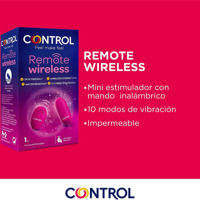 CONTROL - MASAJEADOR PERSONAL CONTROL REMOTO WIRELESS