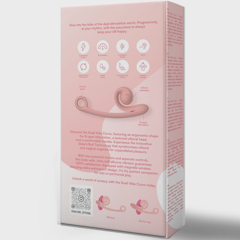 SNAIL VIBE - CURVE VIBRADOR ROSA