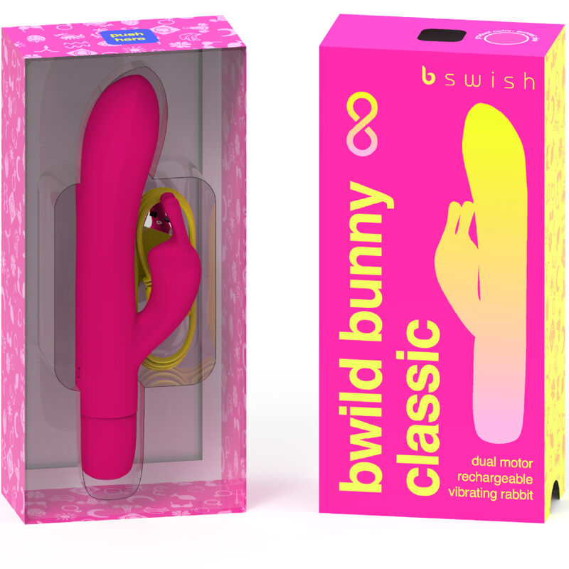 B SWISH - BWILD BUNNY INFINITE CLASSIC VIBRADOR RECARGABLE SILICONA ROSA