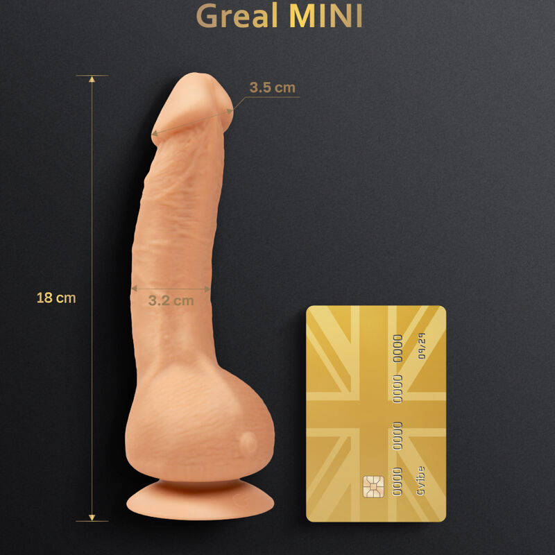 G-VIBE - GREAL MINI DILDO VIBRADOR SILICIONA NATURAL