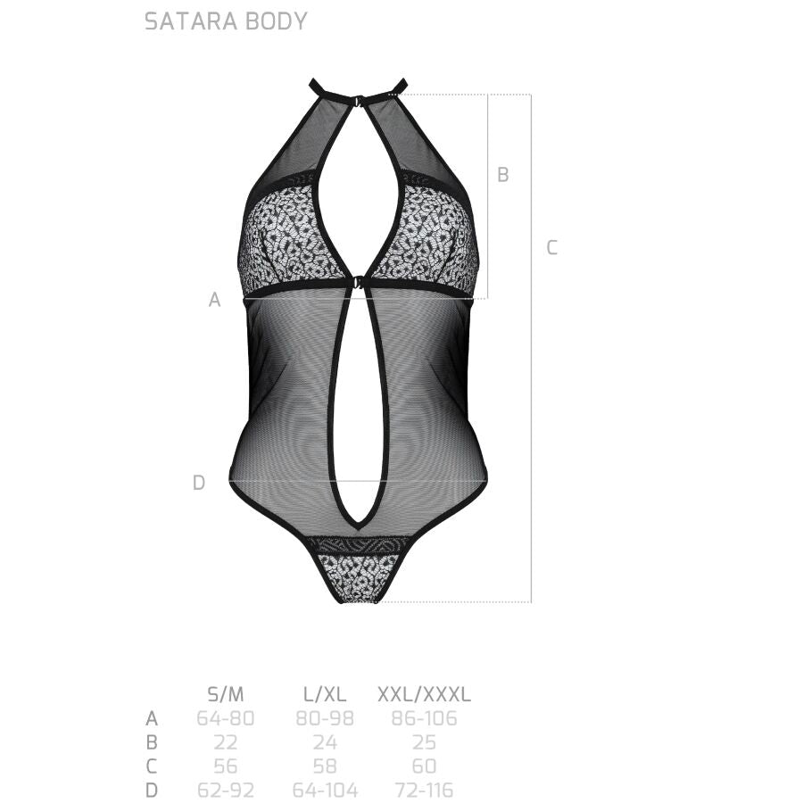 PASSION - SATARA BODY EROTIC LINE NEGRO S/M