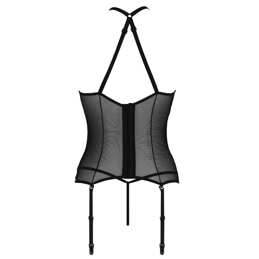 PASSION - SATARA CORSET EROTIC LINE NEGRO S/M