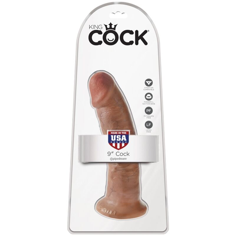 KING COCK - PENE REALISTICO 21.7 CM CARAMELO