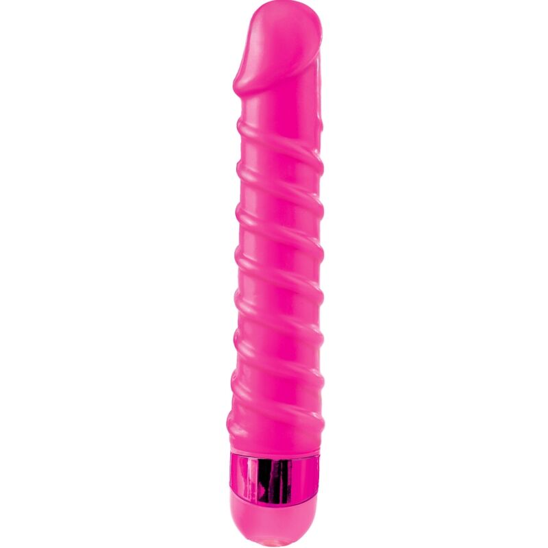 CLASSIX - MASAJEADOR VIBRADOR CANDY TWIRL 16.5 CM ROSA