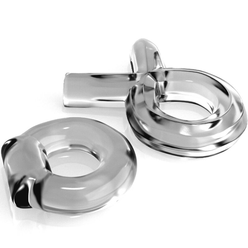 CLASSIX - SET PARA PAREJAS 2 ANILLOS PENE TRANSPARENTE