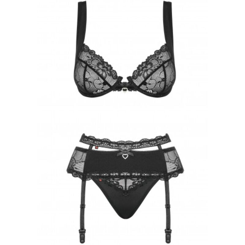 OBSESSIVE - HEARTINE SET TRES PIEZAS S/M