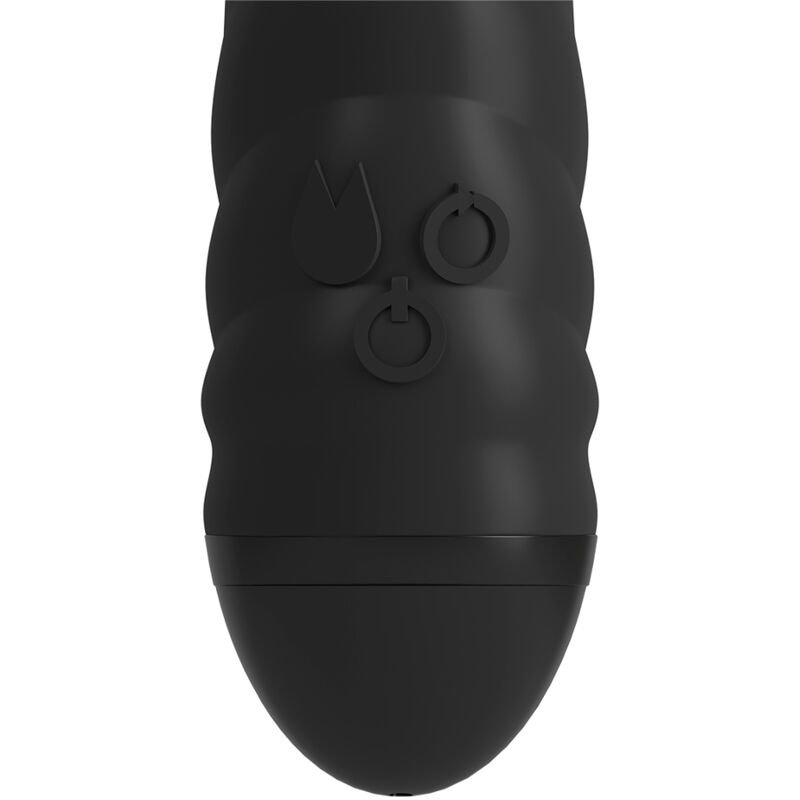 ADRIEN LASTIC - TWISTER MASAJEADOR VIBRADOR Y ROTADOR RABBIT NEGRO