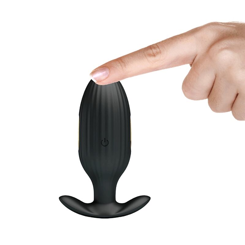 PRETTY LOVE - KELLY PLUG ANAL VIBRADOR RECARGABLE NEGRO