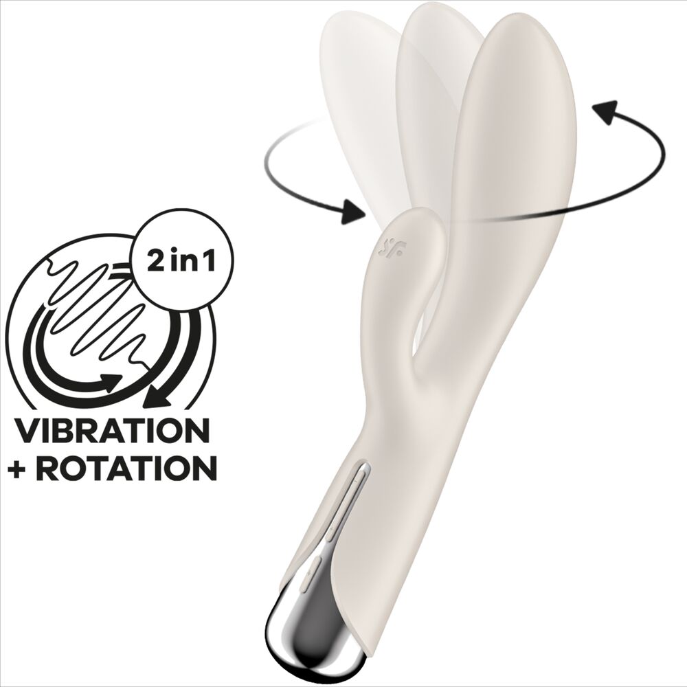 SATISFYER - SPINNING RABBIT 1 ESTIMULACION CLITORIS Y PUNTO G ROJO