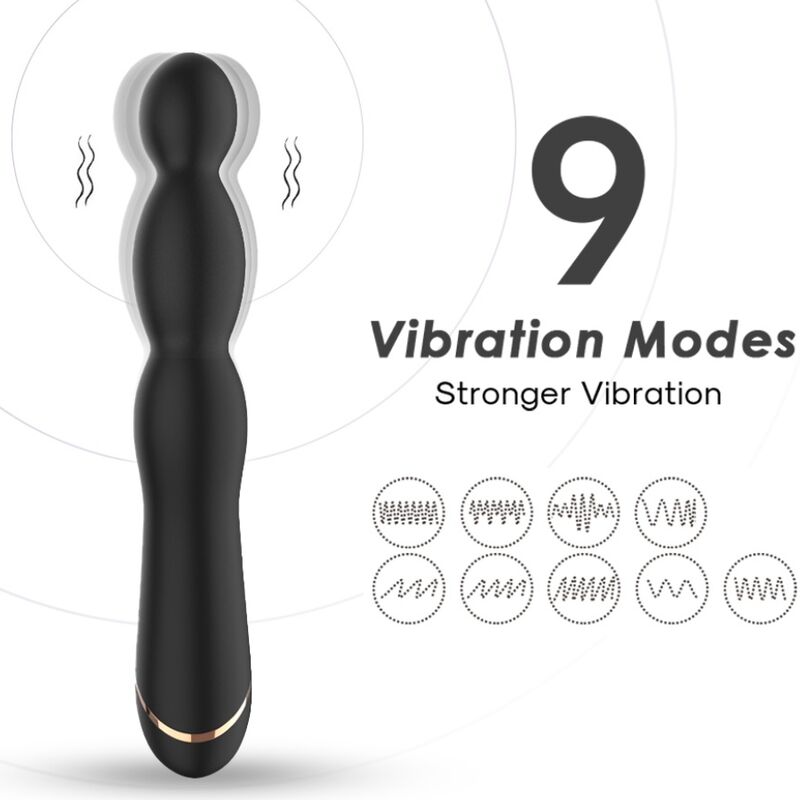 ARMONY - BAMBU VIBRADOR AJUSTABLE NEGRO