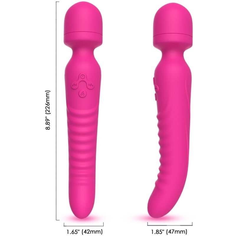 ARMONY - MISSION MASAJEADOR & VIBRADOR EFECTO CALOR FUCSIA