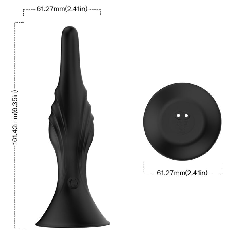 ARMONY - VIBRADOR & PLUG ANAL CONTROL REMOTO NEGRO