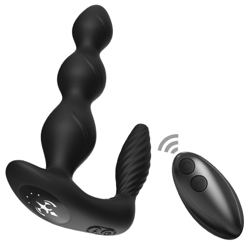 ARMONY - MANFUN VIBRADOR & ESTIMULADOR PLUG ANAL CONTROL REMOTO NEGRO