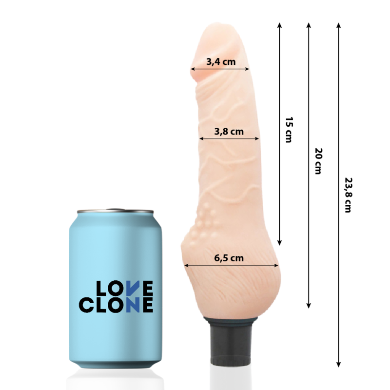 LOVECLONE - DAVEN SELF LUBRICATION REALISTICO 23.8 CM -O- 3.8 CM