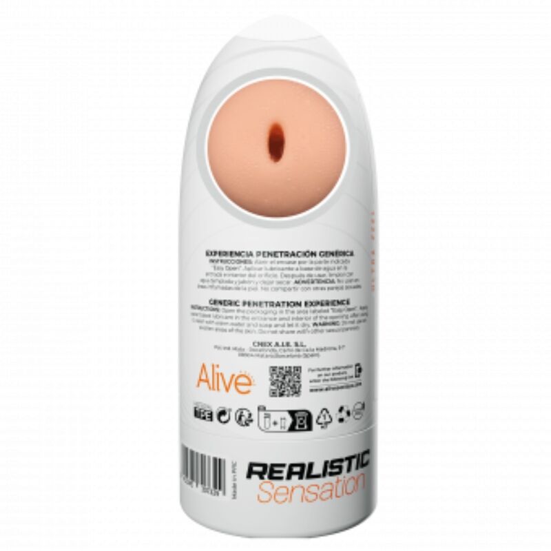 ALIVE - FLEX MASTURBADOR MASCULINO GENÉRICO TALLA M