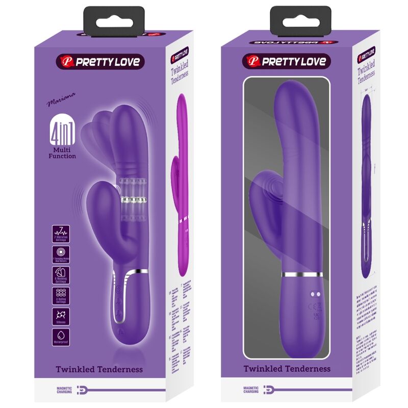 PRETTY LOVE - VIBRADOR PUNTO G MULTIFUNCIÓN MORADO