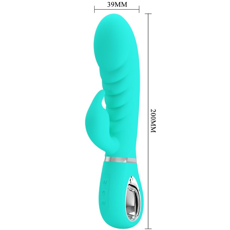 PRETTY LOVE - PRESCOTT VIBRADOR PUNTO G MULTIFUNCIÓN VERDE AGUA