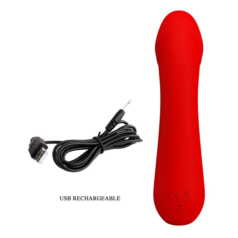 PRETTY LOVE - CETUS VIBRADOR RECARGABLE ROJO